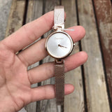 Calvin Klein Authentic Silver Dial Silver Mesh Bracelet Watch for Women - K8G23126
