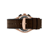 Maserati Triconic Chronograph Grey Dial Brown Leather Strap Watch For Men - R8871639003