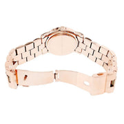 Marc Jacobs Amy Glitz Brown Dial Rose Gold Steel Strap Watch for Women - MBM3221