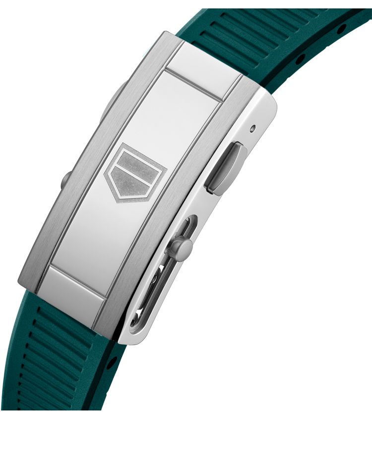 Tag Heuer Aquaracer Professional 300 Automatic Diamonds Green Dial Green Rubber Strap Watch for Women - WBP231G.FT6226
