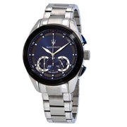 Maserati Traguardo Chronograph 45mm Blue Dial Stainless Steel Watch For Men - R8873612014