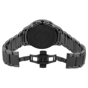 Emporio Armani Ceramica Chronograph Black Dial Black Steel Strap Watch For Men - AR1451