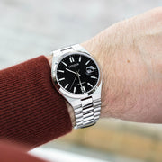 Citizen Tsuyosa Automatic Black Dial Silver Steel Strap Watch For Men - NJ0150-81E