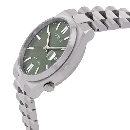 Citizen x Pantone Automatic Peaceful Green Dial Silver Steel Strap