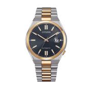Citizen Tsuyosa Automatic Grey Dial Two Tone Steel Strap Watch For Men - NJ0154-80H