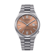 Citizen x Pantone Automatic Warm Sand Dial Silver Steel Strap Watch For Men - NJ0158-89Y