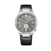 Citizen Tsuyosa Automatic Grey Dial Black Leather Strap Watch for Men - NK5010-01H