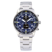 Citizen Eco Drive Chronograph Blue Dial Silver Stainless Steel Watch For Men - CA0690-88L
