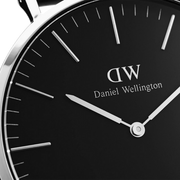 Daniel Wellington Classic Sheffield Black Dial Black Leather Strap Watch For Men - DW00100133
