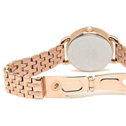 Coach Delancey Mother of Pearl White Dial Rose Gold Steel Strap Watch for Women - 14502479