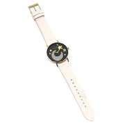 Coach Perry Black Dial White Leather Strap Watch for Women - 14503041