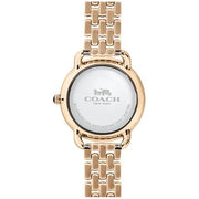 Coach Delancey White Dial Rose Gold Steel Strap Watch for Women - 14502783