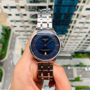 Tissot Chemin Des Tourelles Powermatic 80 Blue Dial Silver Steel Strap Watch for Men - T099.407.11.048.00