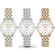 Coach Delancey Slim White Dial Two Tone Steel Strap Watch for Women - 14502784
