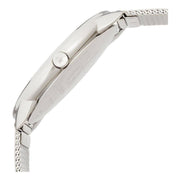 Calvin Klein Minimal White Dial Silver Mesh Bracelet Watch for Men - K3M2112Y