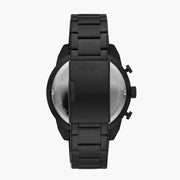 Fossil Bronson Chronograph Black Dial Black Steel Strap Watch for Men - FS5712