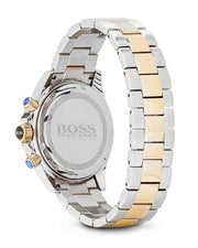 Hugo Boss Ikon Chronograph Silver Dial Two Tone Steel Strap Watch for Men - 1512960