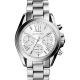 Michael Kors Bradshaw Chronograph Silver Dial Silver Steel Strap Watch for Men - MK5535