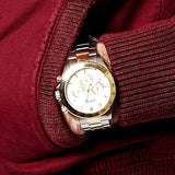 Hugo Boss Ikon Chronograph Silver Dial Two Tone Steel Strap Watch for Men - 1512960