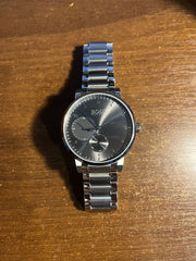 Hugo Boss Oxygen Chronograph Grey Dial Silver Steel Strap Watch for Men - 1513596