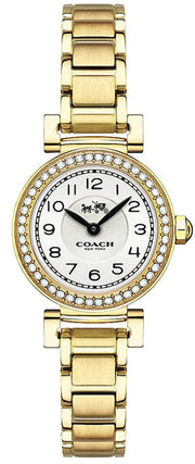 Coach Madison White Dial Gold Steel Strap Watch for Women - 14502403