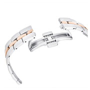 Swarovski Cosmopolitan Crystals Silver Dial Two Tone Steel Strap Watch for Women - 5644081