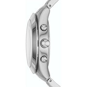 Marc Jacobs Peeker Chronograph Silver Dial Silver Steel Strap Watch for Women - MBM3371
