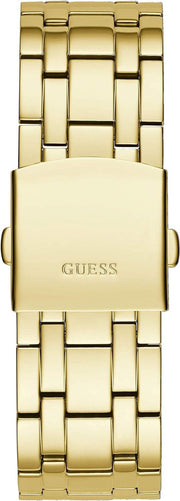 Guess Continental Diamonds Gold Dial Gold Steel Strap Watch for Men - GW0261G2