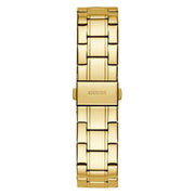 Guess Night Life Diamonds Black Dial Gold Steel Strap Watch for Women - GW0405L2
