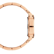 Daniel Wellington Iconic Link Unitone Rose Gold Dial Rose Gold Steel Strap Watch For Women - DW00100401