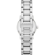 Burberry The City Silver Diamonds Dial Silver Steel Strap Watch for Women - BU9230