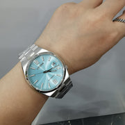 Citizen Tsuyosa Automatic Turquoise Dial Silver Steel Strap Watch For Men - NJ0151-88M
