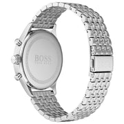 Hugo Boss Companion Blue Dial Silver Steel Strap Watch for Men - 1513653