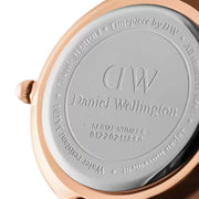 Daniel Wellington Petite Ashfield Black Dial Black Mesh Strap Watch For Women - DW00100245