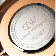 Daniel Wellington Classic Sheffield Black Dial Black Leather Strap Watch For Men - DW00100127