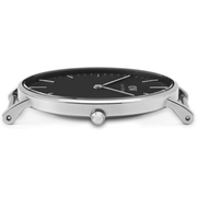 Daniel Wellington Classic Sheffield Black Dial Black Leather Strap Watch For Men - DW00100133