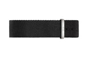 Daniel Wellington Classic Petite Cornwall White Dial Black Nylon Strap Watch For Women - DW00100252