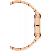 Daniel Wellington Iconic Link White Dial Rose Gold Steel Strap Watch for Women - DW00100213