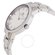 Daniel Wellington Iconic Link White Dial Silver Steel Strap Watch for Women - DW00100203