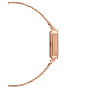 Daniel Wellington Quadro Studio White Dial Rose Gold Mesh Strap Watch For Women - DW00100517