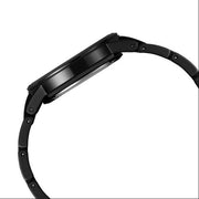 Daniel Wellington Iconic Link Ceramic Black Dial Black Steel Strap Watch For Women - DW00100415