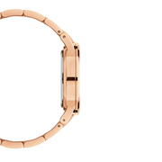 Daniel Wellington Iconic Link Pink Dial Rose Gold Steel Strap Watch For Women - DW00100335