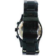 Armani Exchange Chronograph Black Dial Black Steel Strap Watch for Men - AX1058