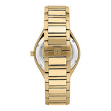 Maserati Stile Black Dial Gold Steel Strap Watch For Men - R8853142004