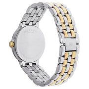 Movado Veturi Quartz Black Dial Two Tone Steel Strap Watch for Men - 0606932