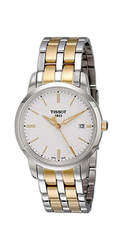 Tissot T Classic Dream White Dial Two Tone Steel Strap Watch for Men - T033.410.22.011.01