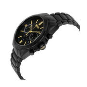 Hugo Boss Driver Chronograph Black Dial Black Steel Strap Watch for Men - 1513277