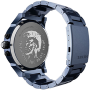 Diesel Daddy 2.0 Chronograph Grey Dial Blue Steel Strap Watch For Men - DZ7414