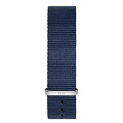 Daniel Wellington Classic Bayswater White Dial Blue NATO Strap Watch For Women - DW00100280