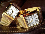 Emporio Armani Mother of Pearl Dial Gold Mesh Bracelet Watch For Men - AR2016